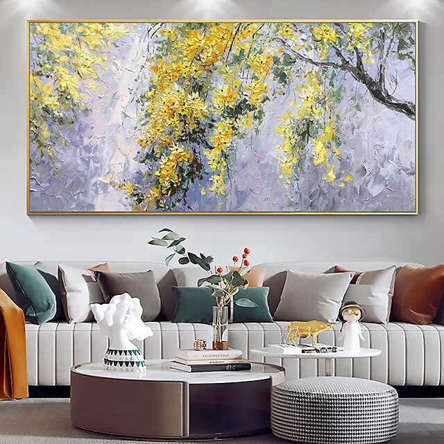  Mintura Handmade Tree Flowers Landscape Oil Paintings On Canvas Wall Art Decoration Modern Abstract Picture For Home Decor Rolled Frameless Unstretched Painting
