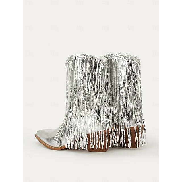 bottines métallisées femme