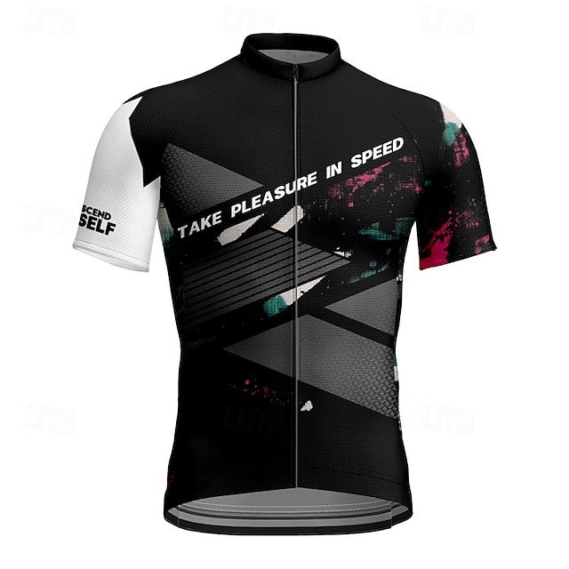  Homme Maillot Velo Cyclisme Manche Courte Cyclisme Tee-shirt Maillot avec 3 poches arrière VTT Vélo tout terrain Respirable Séchage rapide Conception anatomique Mèche Noir Jaune Violet Des sports