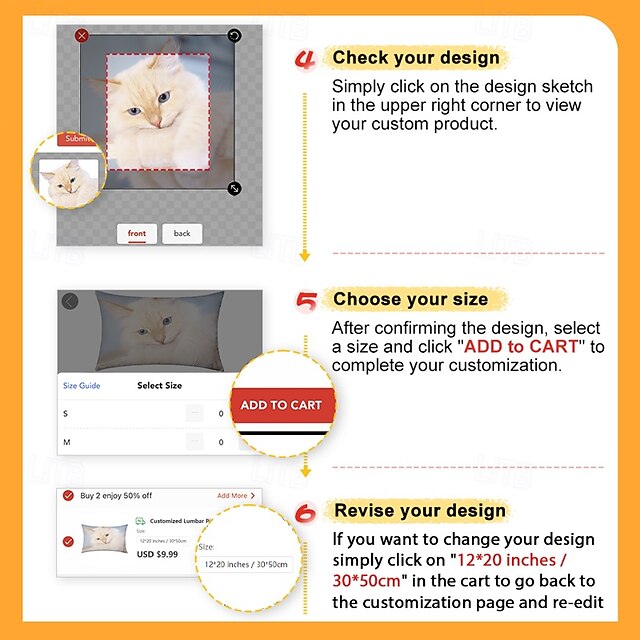 Custom Pillow Cover Your Own Photo Throw Pillow Personalized Gifts for