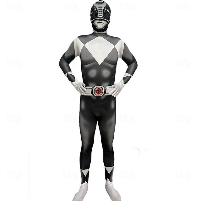  Mighty Morphin Power Rangers Tommy Olivier Costume de cosplay Combinaison Cosplay Cosplay de Film for Homme Femmes Garçons Enfant Adulte Carnaval Mascarade Événement / Fête Mascarade