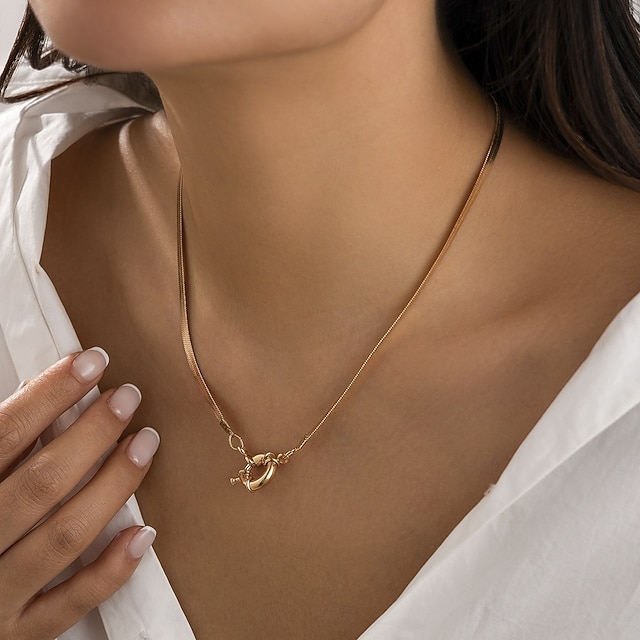  Choker ketting Verguld Dames Elegant Punk Eenvoudig Klassiek Bruiloft Onregelmatig Kettingen Voor Bruiloft Feest Dagelijks