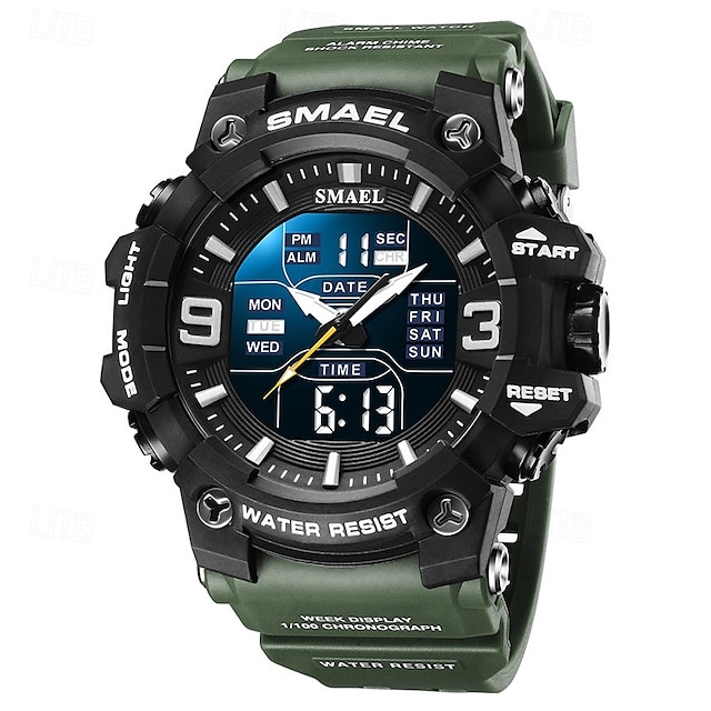  smael orologio al quarzo da uomo minimalista sportivo casual business luminoso sveglia impermeabile decorazione orologio in silicone