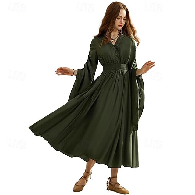Medieval Renaissance Cocktail Dress Vintage Dress Cosplay Costume Prom