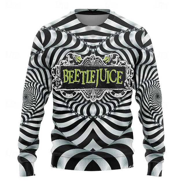  Beetlejuice 2 Hoodie Cartoon Manga Print 3D Character Graphic Street Style For Couple's Men's Women's Adults' Back To School 3D Print Party Casual Daily