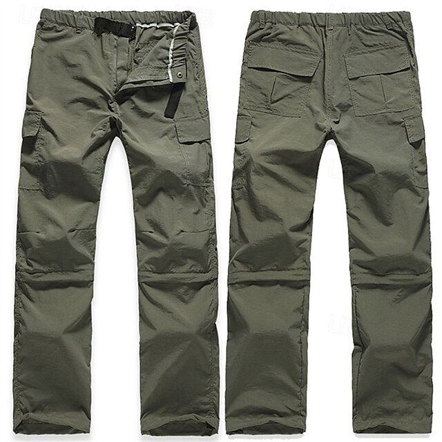  Voor heren Combatbroek Cargohosen Wendbare Hosen Militair Buiten Normale pasvorm waterdicht Ademend Sneldrogend Broeken / Regenbroek / Overbroek Elastische taille Leger Groen donkergrijs Jagen