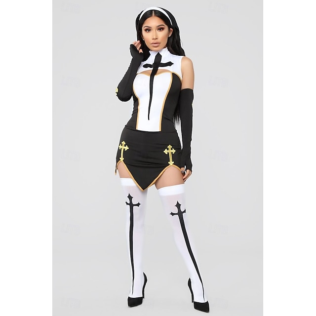 Nun Halloween Dress Party Costume Career Costumes Sexy Costume Adults