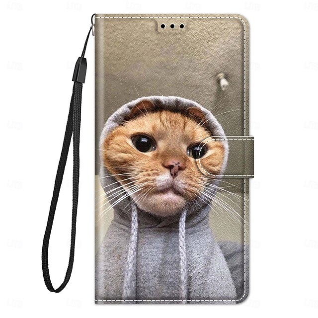  telefon Etui Til S25 S24 S23 S22 Plus Ultra S23 FE S20 A55 5G A35 5G A25 A15 Bagcover Med stativ med håndledsstrop Kortplads Kontor / Business TPU PU Læder