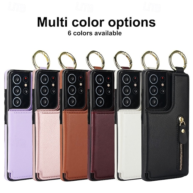  電話 ケース 用途 S24 S24 Ultra Plus S23 S22 S21 S20 Ultra Plus FE A55 5G A14 A54 A72 A73 A53 A70S バックカバー スタンド付き ジッパ－ カード挿入口 レトロ風 TPU PUレザー