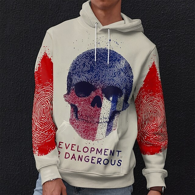 Graphic Dark Men's Vacation 3D Print Hoodie Sports Outdoor Vacation