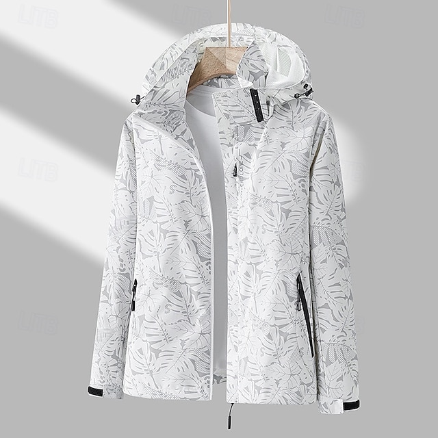  Pentru femei Jachetă Softshell Μπουφάν πεζοπορίας Αντιανεμικό πεζοπορίας Iarnă În aer liber Floral Botanic Impermeabil Rezistent la Vânt Multi-buzunar Fermoar Față Jachetă ușoară Fermoar Întreg