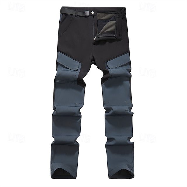  Per uomo Pantaloni cargo Pantaloni da escursione Pantaloni tattici Militare Collage Inverno Esterno Standard Tenere al caldo Fodera di vello Impermeabile Pantalone / Sovrapantaloni Verde militare