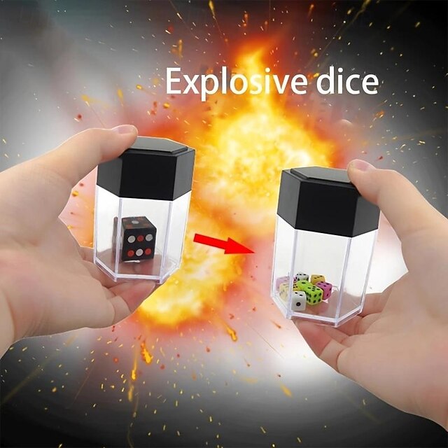 Magic Trick Exploding Dice Set Large to Mini Dice Transformation