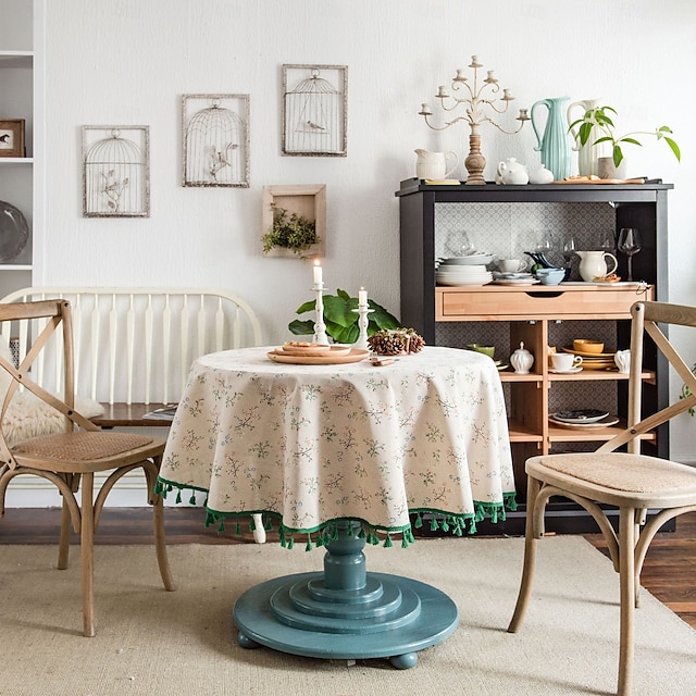  tovaglie rotonde eleganti e resistenti tovaglie perfette per tavoli da pranzo e da cucina ideali per l'uso quotidiano o per occasioni speciali
