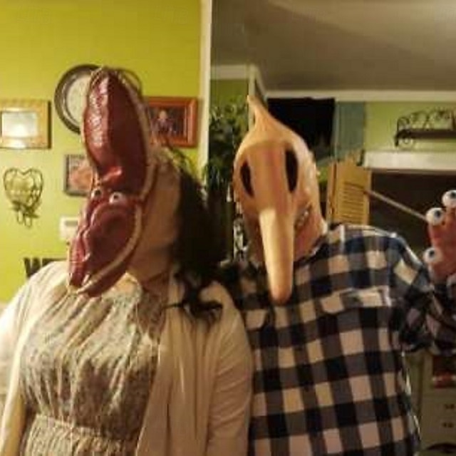  Beetlejuice Barbara Adam Maitland Mask Full Head Adults' Scary Costume Performance Halloween Carnival Easy Carnival Costume