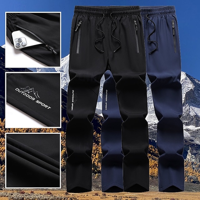  Ανδρικά Παντελόνια Pantaloni de Drumeție Παντελόνι εξωτερικού χώρου Αθλημα Καθημερινά Ελαστικό Ελαστικό σχέδιο κορδονιών περίσφιξης Καρό / Ριγέ / Chevron Πλήρες μήκος Καθημερινό Ρούχα Γυμναστικής