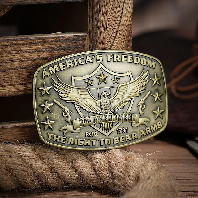 Men's Belt Buckle Buckle Silver Bronze Alloy Vintage Style Retro Vintage Eagle Daily Religious Celebrations 5