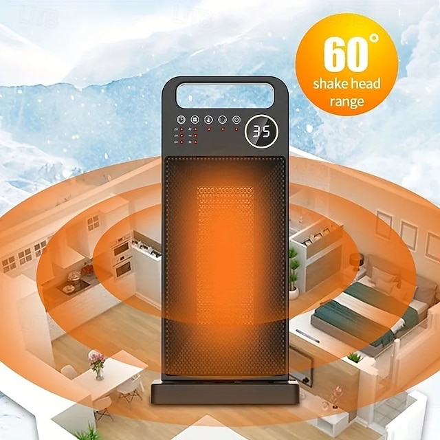  termoventilatore portatile riscaldatore elettrico invernale 2000w mini riscaldatore riscaldatore elettrico portatile in ceramica con surriscaldamento