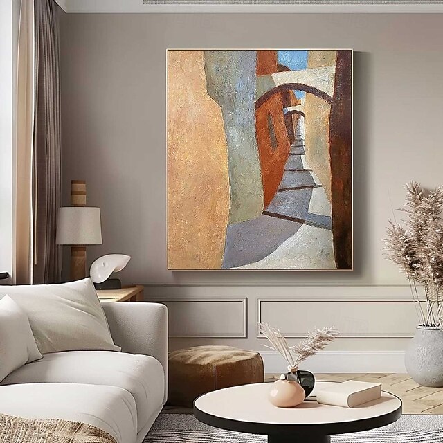 Handmade Colorful abstract Oil Painting on Canvas Large hand painted