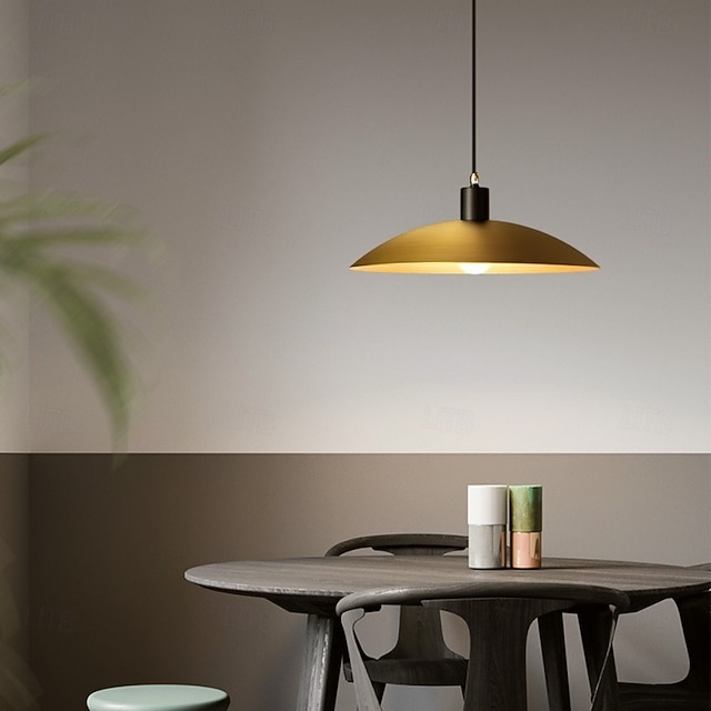 Fresh Look at Nordic Creative All Copper Pendant Lamp Single Head Golden Pendant