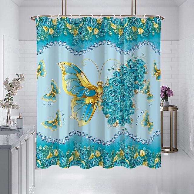 Douchgordijn met haken 180 cm*180 cm (70