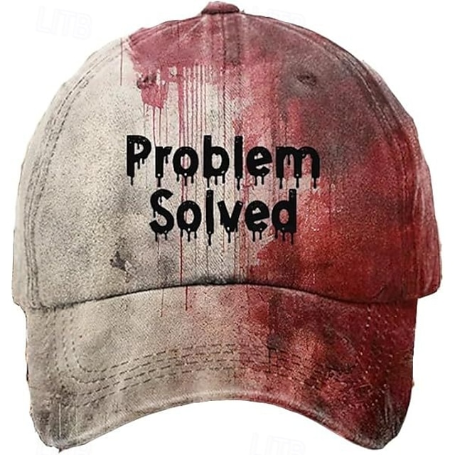  Herren Cap Basecap Sonnenhut Kappe Kaki Grau Polyester Einstellbar Modisch Freizeitskleidung Festival Graphic Muster Halloween Lässig / Alltäglich