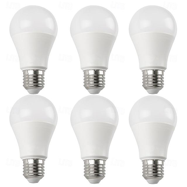  6ks 9w led globe žárovky 900 lm e27 a60(a19) 8 led korálků smd 2835 teplá bílá studená bílá 220-240 v
