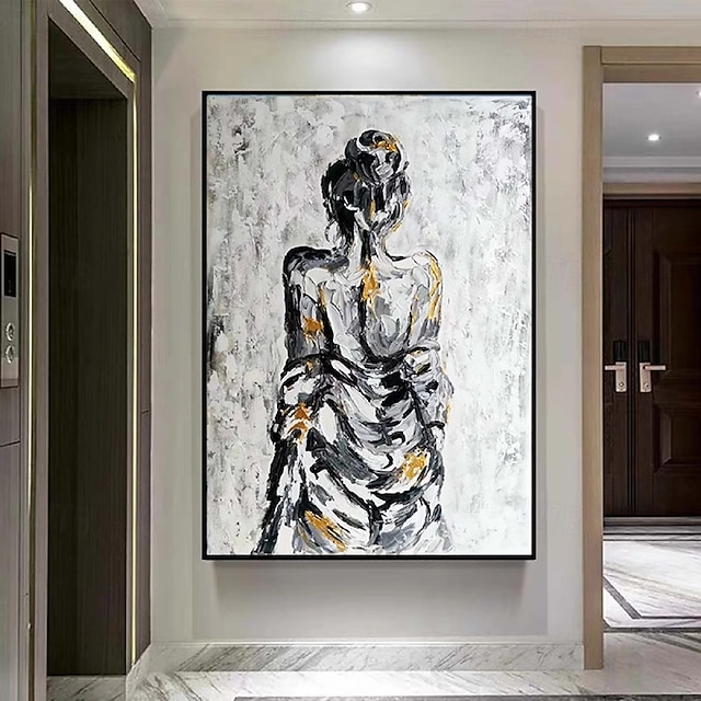  großes Aktmädchen Gemälde handgemachtes figuratives Gemälde Kunstwerk großes abstraktes Mädchen Gemälde handgemalt Impressionismus Aktmädchen Gemälde Fine Art Frauen Gemälde für Wohndekoration bestes
