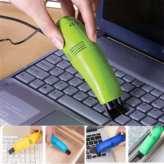  فرشاة تنظيف لوحة المفاتيح ومنظف غلاف الكمبيوتر المحمول وفرشاة الغبار ومنظف USB المحمول وأداة تنظيف الكمبيوتر
