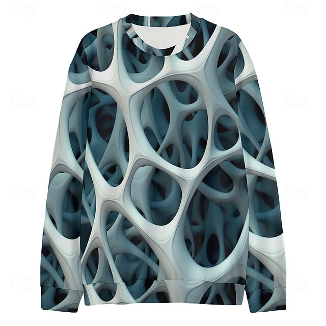 Men's Graphic 3D Vortex Sweatshirts Golf Pullover Sweatshirt Long Sleeve Sweatshirt Hooded Vacation Cool Daily Print Vacation Sports Outdoor Going out Printing Winter Spring &  Fall4