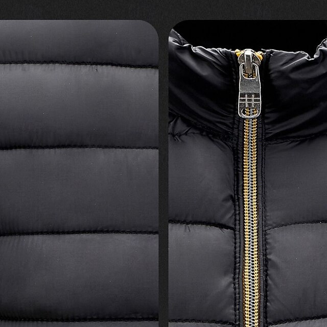 Men's Quilted Jacket Puffer Jacket Puffer Winter Jacket Winter Puffer ...