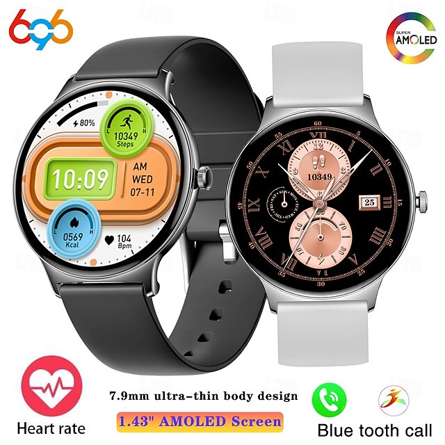 696 DA09 Smart Watch 1.43 inch Smart Band Fitness Bracelet Bluetooth
