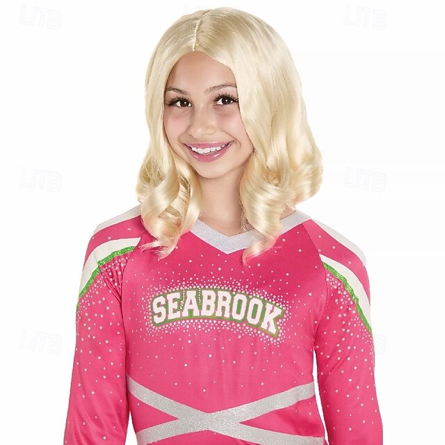Kids Addison Cheer Wig - Zombies 3 Halloween Cosplay Party Wigs3