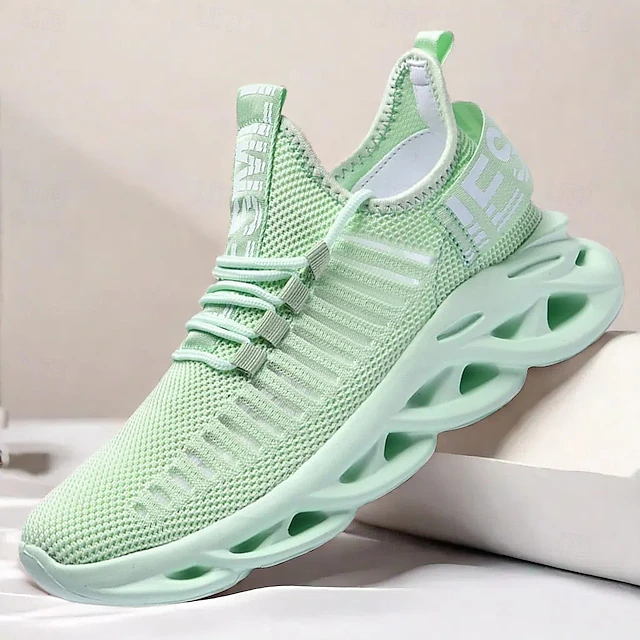 Men's Lightweight Breathable Mesh Sneakers with Air Cushion Sole in Mint Green, Stylish Athletic Running Shoes for Sports and Casual Wear 27