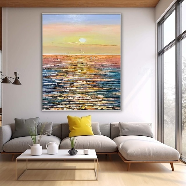  olieverfschilderij handgeschilderd abstract zeegezicht schilderijen op canvas handgemaakt rijk getextureerd oceaan schilderij moderne wandkunst handgeschilderd kunstwerk landschap schilderij voor