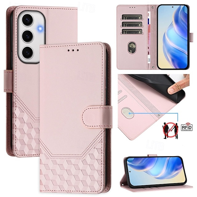  Phone Case For Samsung Galaxy S24 Ultra Plus S23 S22 S21 S20 Ultra Plus FE A55 A35 A25 A15 5G A73 A53 A33 A23 A13 A72 A52 A42 A32 A22 A12 A02 S25 Ultra Wallet Case Magnetic with Wrist Strap Kickstand