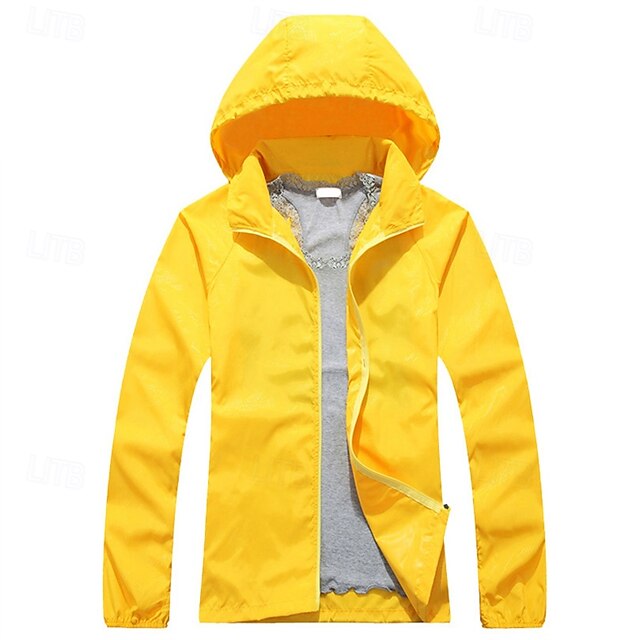  Homens Jaqueta Softshell Jaqueta de Trilha Ao ar livre A Prova de Vento Impermeável Jaqueta leve Jaqueta corta-vento Viajar Preto Branco Amarelo Roxo Escuro Vinho