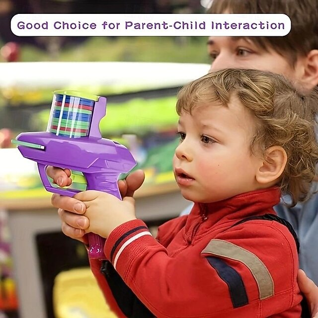 2pc Fun Foam Disc Blaster Handheld Shooter with Soft Foam Discs for