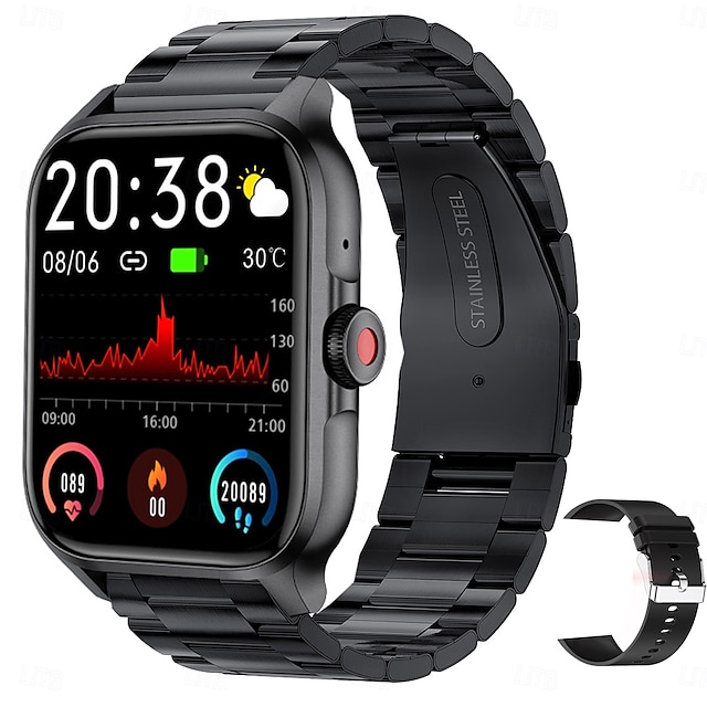  iMosi QX15 Εξυπνο ρολόι 1.85 inch Έξυπνο ρολόι Bluetooth Βηματόμετρο Υπενθύμιση Κλήσης Παρακολούθηση Δραστηριότητας Συμβατό με Android iOS Γυναικεία Άντρες Κλήσεις Hands-Free Αδιάβροχη Έλεγχος Μέσων