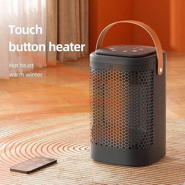  riscaldatore per ambienti piccolo riscaldatore per ambienti in ceramica con termostato mini riscaldatore elettrico portatile con calore di sicurezza rapido protezione multipla per scrivania di casa