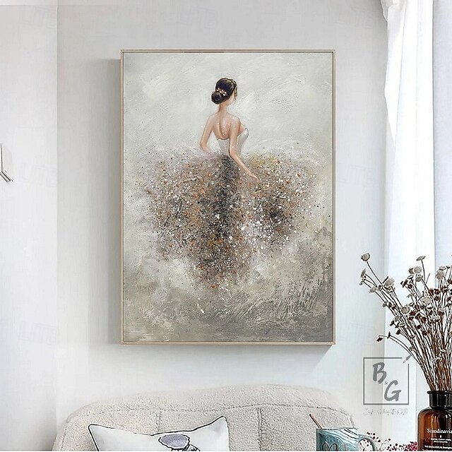 Girl painting handmade Dancer oil painting on Canvas handmade Ballerina ...
