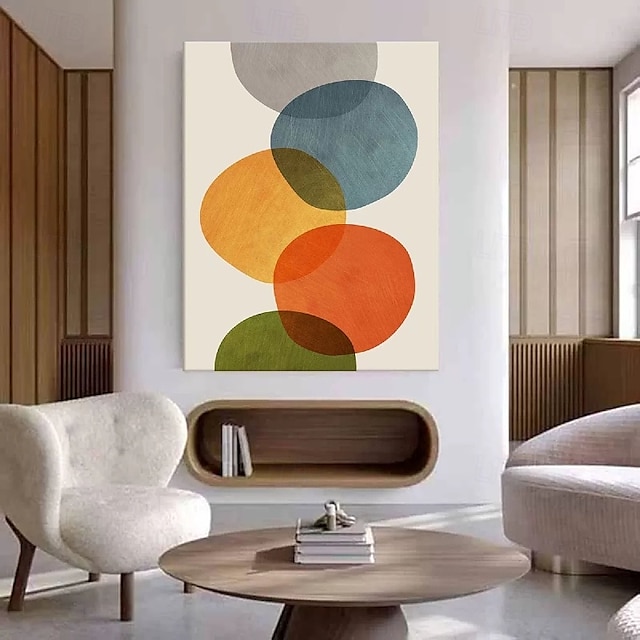  handgemachtes buntes abstraktes Ölgemälde auf Leinwand, großes handgemaltes abstraktes strukturiertes Palettenmesser, Boho-Ölgemälde, Wandkunst, zeitgenössisches minimalistisches Kunstwerk für