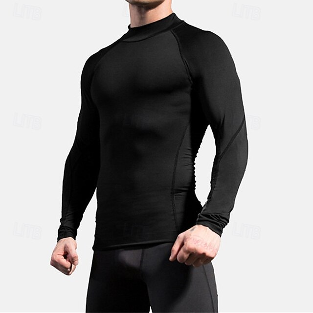 Men's Running TShirt Long Sleeve Tee Tshirt Casual Athleisure