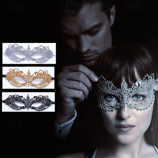 Greek Goddess Halloween Mask Eye Mask Fifty Shades Of Grey Carnival Mask Lace Sexy Costume Adults' Women's Halloween Carnival Mardi Gras Party Easy Halloween Costumes Dress Up 6