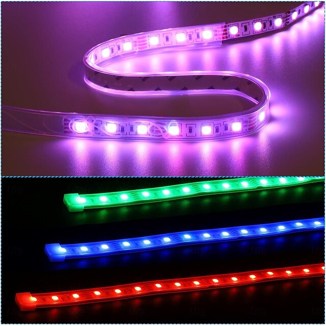 Silicone Tube Sleeve Stip Light 16.5ft/5M or 33ft/10M, 8/10/12mm ...