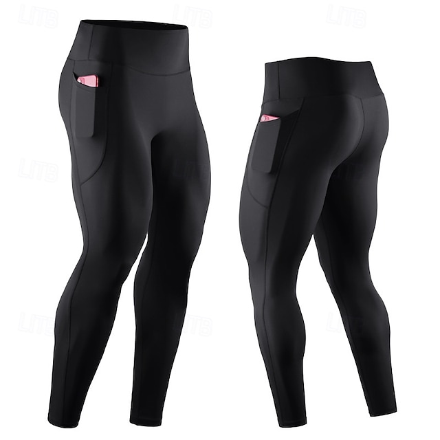  Herren Sporthose Tights Leggings Tasche Elastischer Bund Leggings Outdoor Sport & Natur Sportlich Herbst Schnelltrocknend Leichtgewichtig Weich Marathon Laufen Trainieren Reguläre Passform