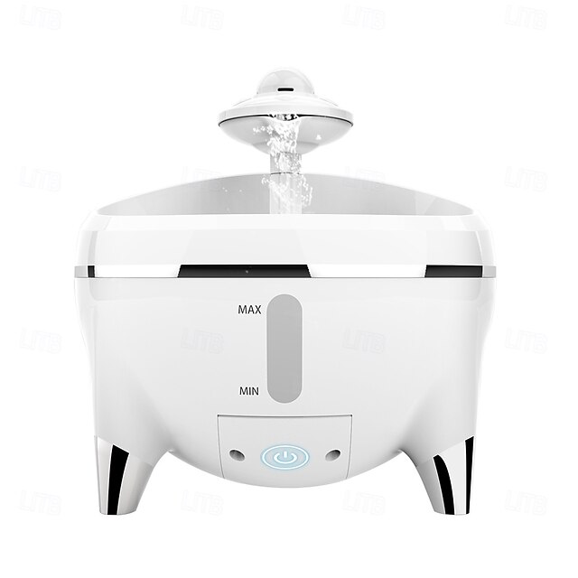  Chien Chat Petits Animaux à Fourrure Bol à boire automatique / Bols pour chien et chat 1.6 L ABS + PC Facile à Installer Fontaine Gamelles & Distributeurs à Nourriture Couleur Pleine Blanche Bols