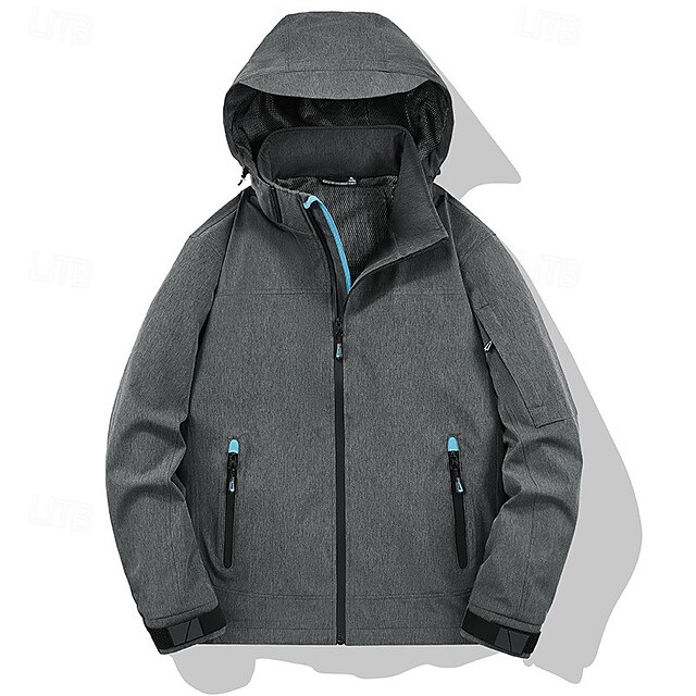  Pánské Polar Dağcı Montu Zima Venkovní Voděodolný Teplý Yumuşak Pohodlné Fleecové bundy Celý Zip Kempování a turistika cestování Zimní sporty Modrá Šedá