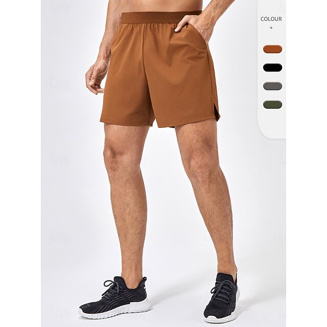 Men's Running Shorts Gym Shorts Workout Shorts Pocket Elastic Waistband