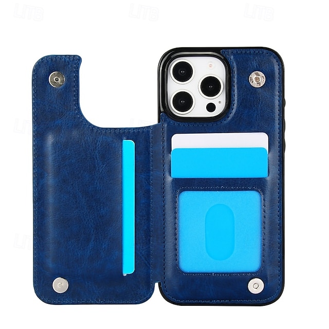  Phone Case For iPhone 16 Pro Max Plus iPhone 15 Pro Max Plus iPhone 14 13 12 11 Pro Max Plus Mini SE Back Cover with Stand Holder Card Slot Shockproof Retro TPU PU Leather